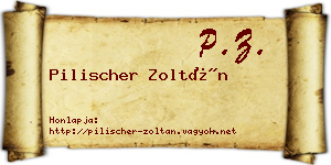 Pilischer Zoltán névjegykártya